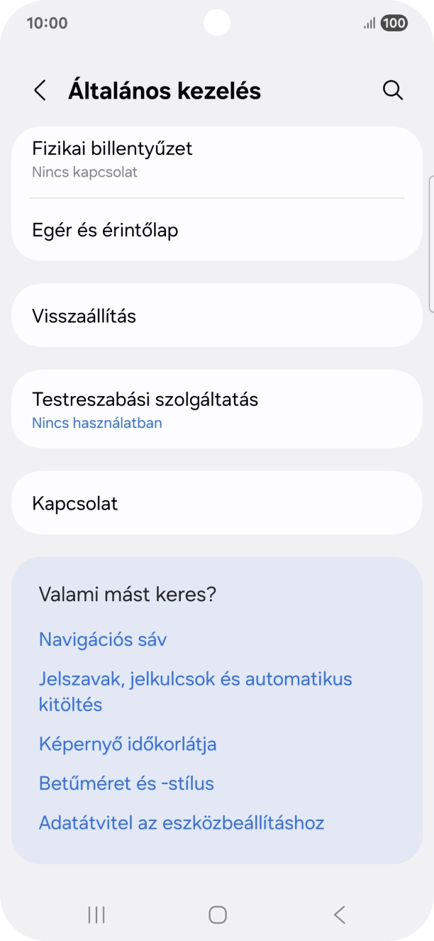 Válaszd a Visszaállítás lehetőséget. Válaszd a Visszaállítás lehetőséget.