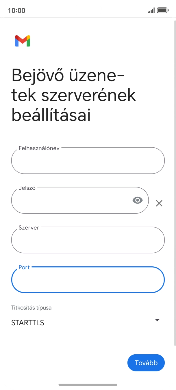 Nyisd le a „Titkosítás típusa” alatt legördülő menüt.