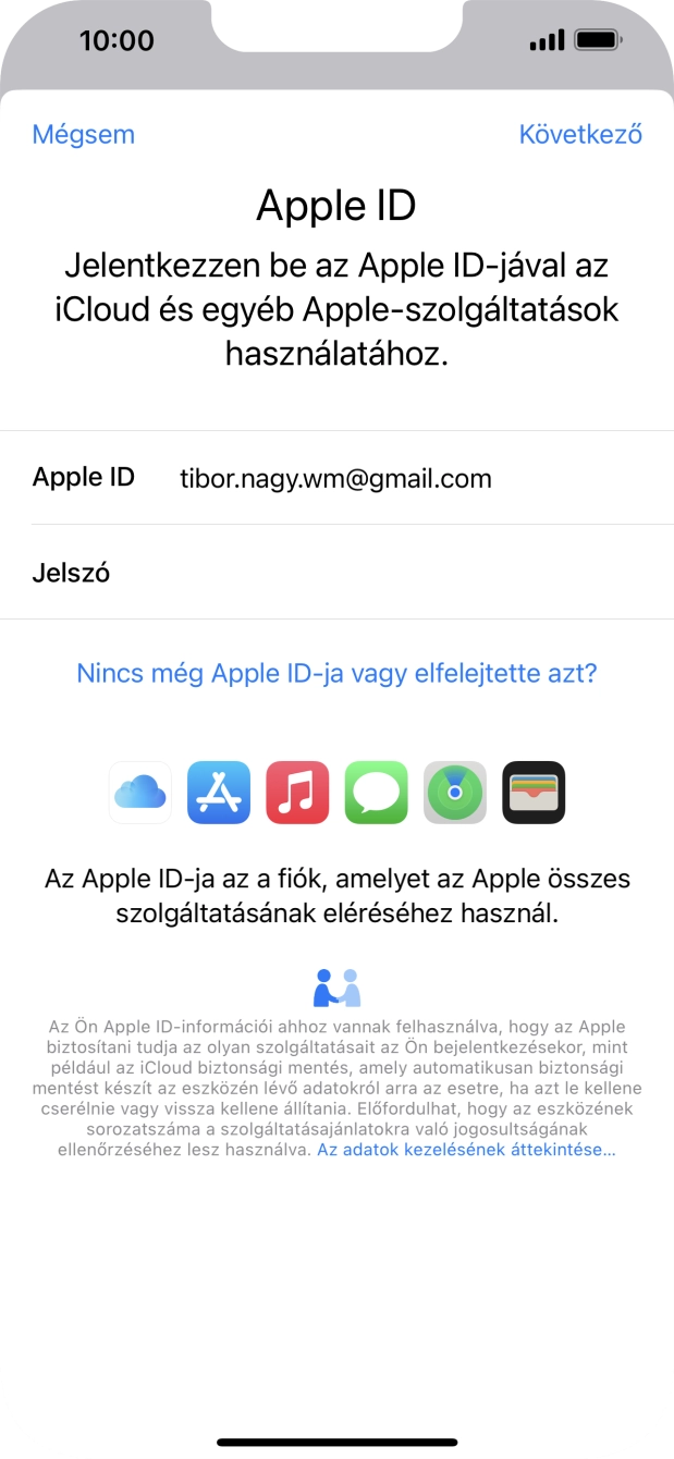 Válaszd a Következő lehetőséget.