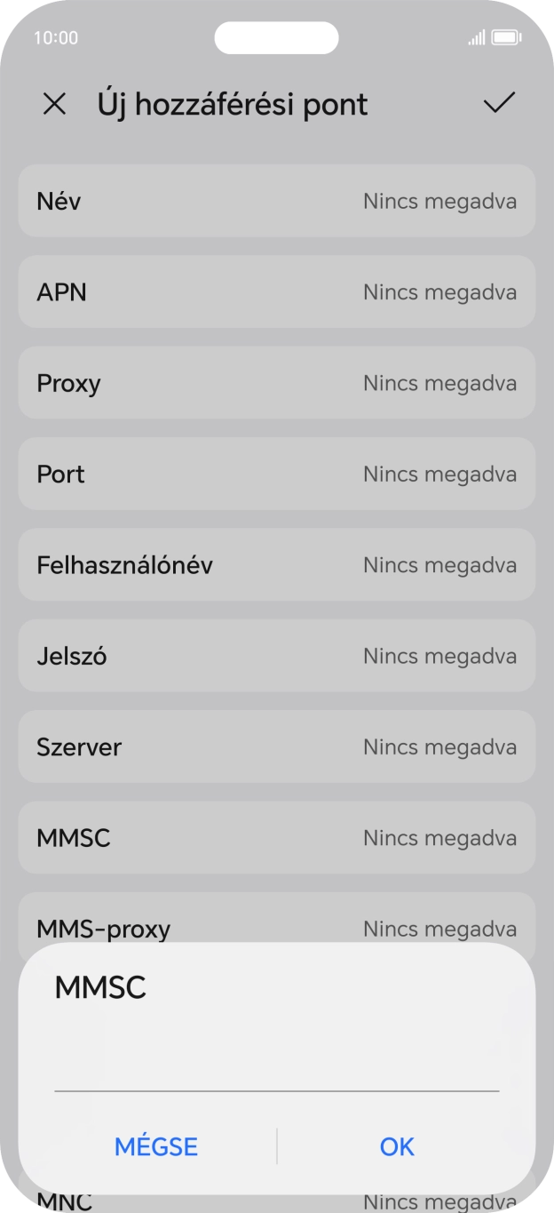 Írd be azt, hogy http://mms.one.hu/servlets/mms, és válaszd az OK lehetőséget.
