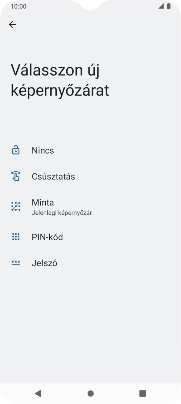 Válaszd a Nincs lehetőséget. Válaszd a Nincs lehetőséget.