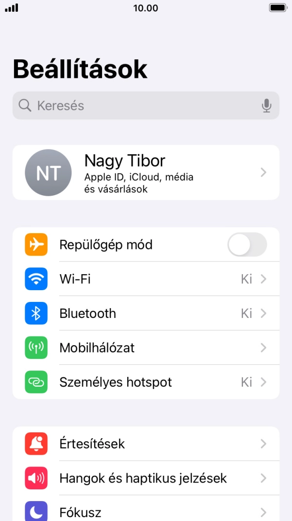 Válaszd a Mobihálózat lehetőséget. Válaszd a Mobihálózat lehetőséget.
