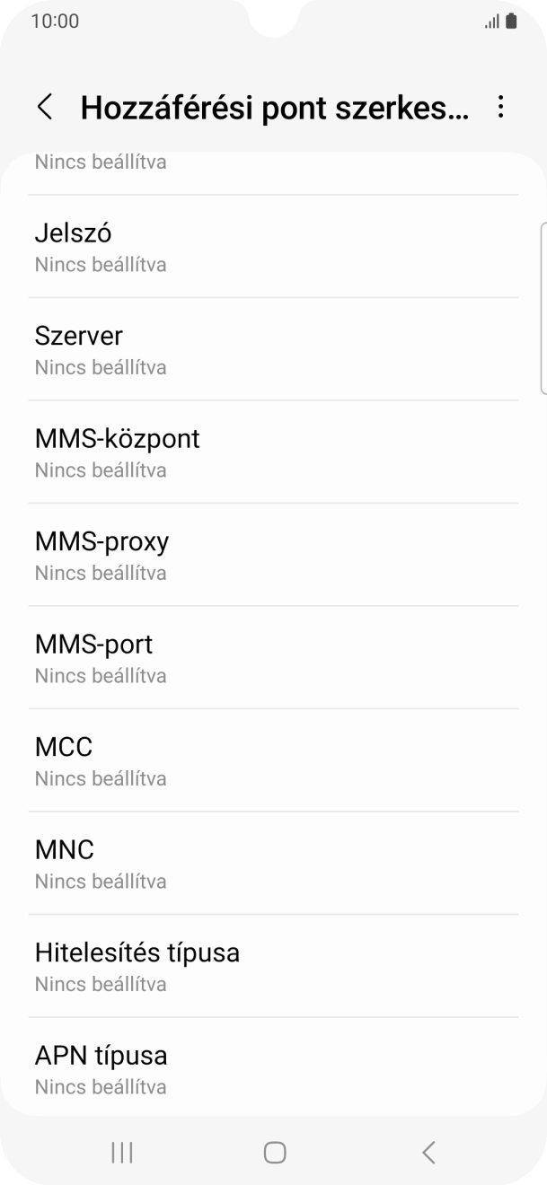 Válaszd az MMS-port lehetőséget.
