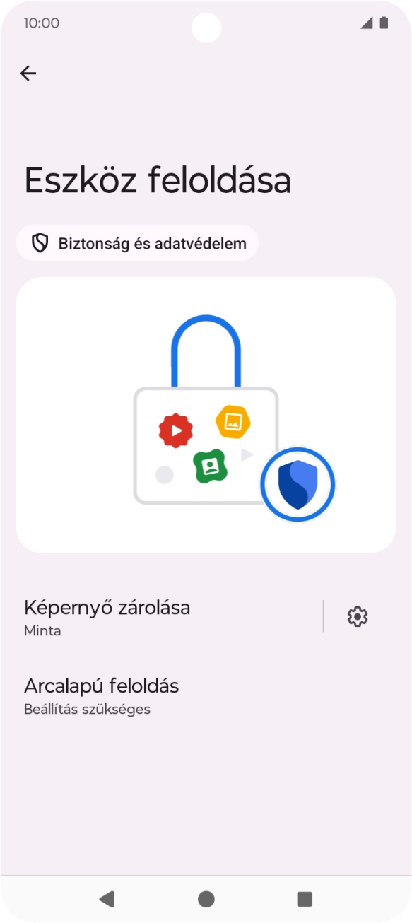 Válaszd a Képernyő zárolása lehetőséget, és írd be a képernyőzárkódot, amit korábban már beállítottál. Válaszd a Képernyő zárolása lehetőséget, és írd be a képernyőzárkódot, amit korábban már beállítottál.
