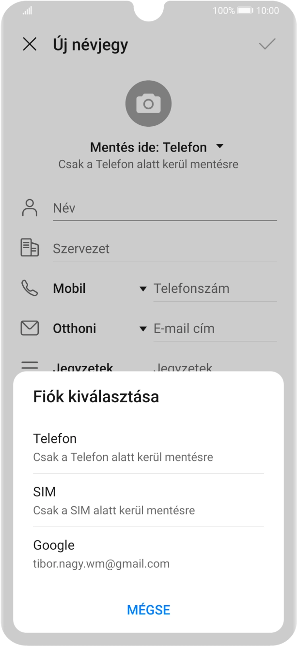 Válaszd a Telefon lehetőséget. Válaszd a Telefon lehetőséget.