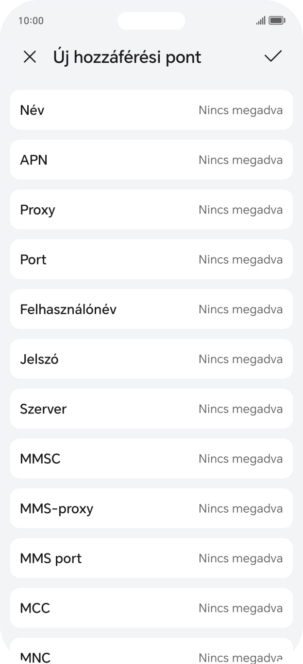 Válaszd a Név lehetőséget.