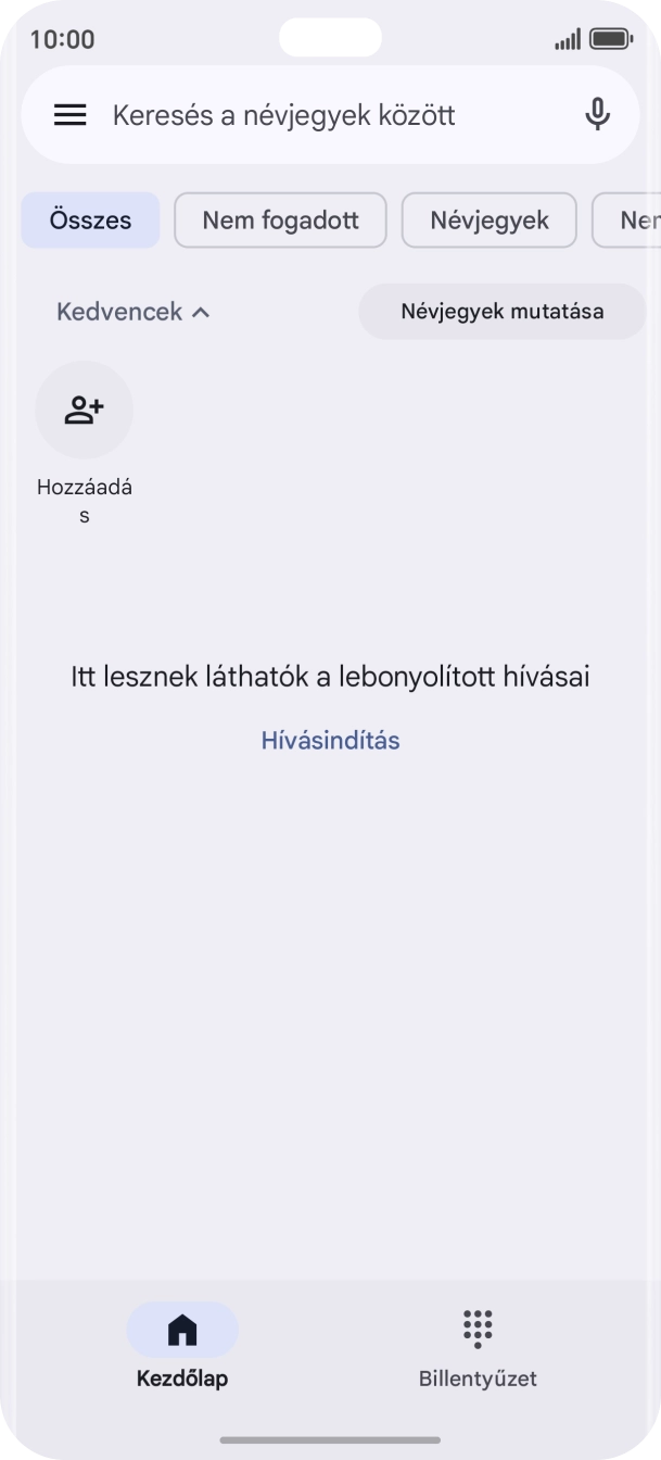 Kattints a menü ikonra.