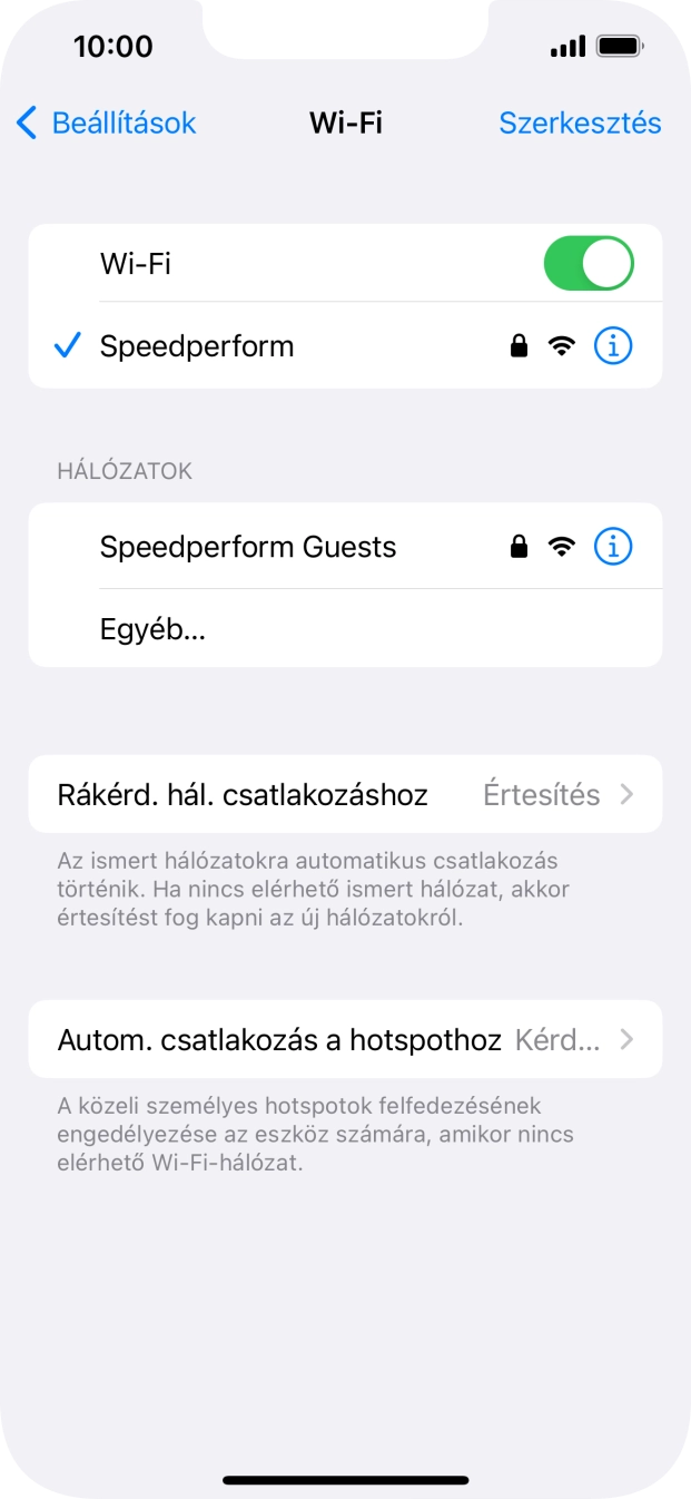 Húzd az ujjad felfelé a kijelző aljáról, hogy visszatérj a kezdőképernyőhöz.