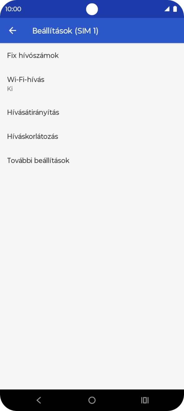 Válaszd a További beállítások lehetőséget.