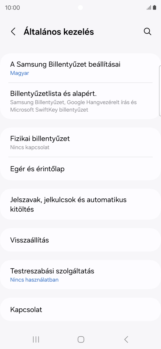 Válaszd a Visszaállítás lehetőséget. Válaszd a Visszaállítás lehetőséget.