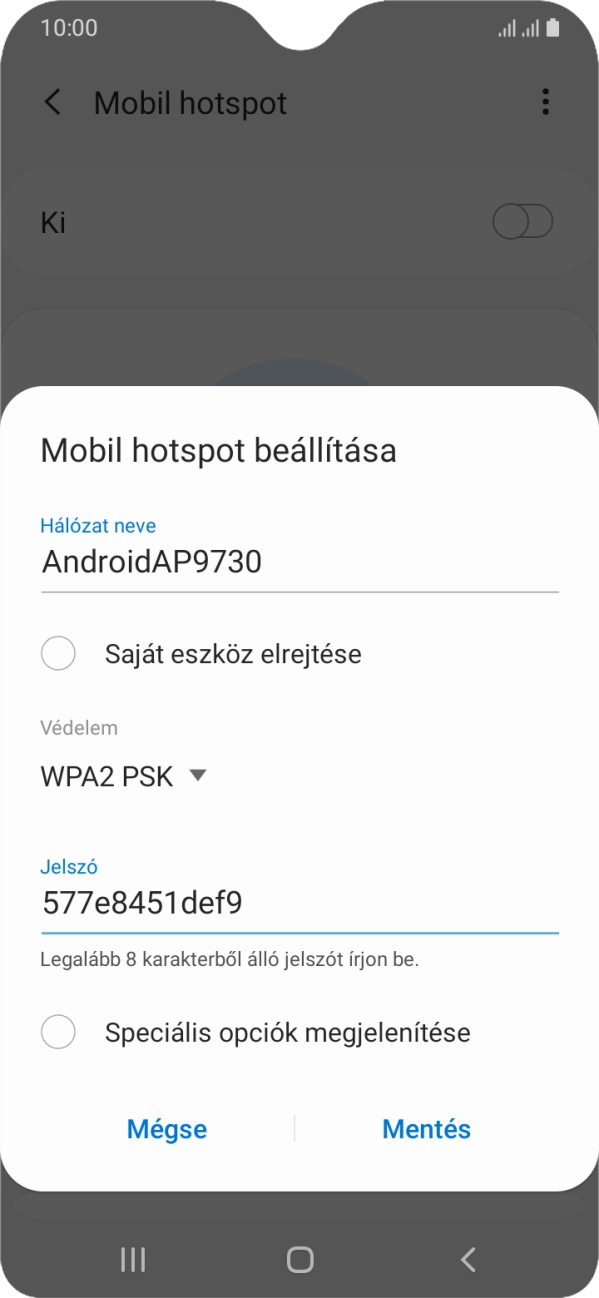 Válaszd a Mentés lehetőséget. Válaszd a Mentés lehetőséget.