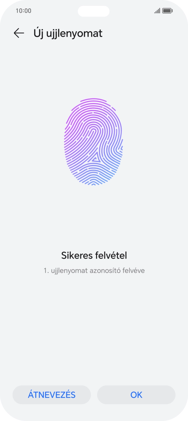 Válaszd az OK lehetőséget. Válaszd az OK lehetőséget.