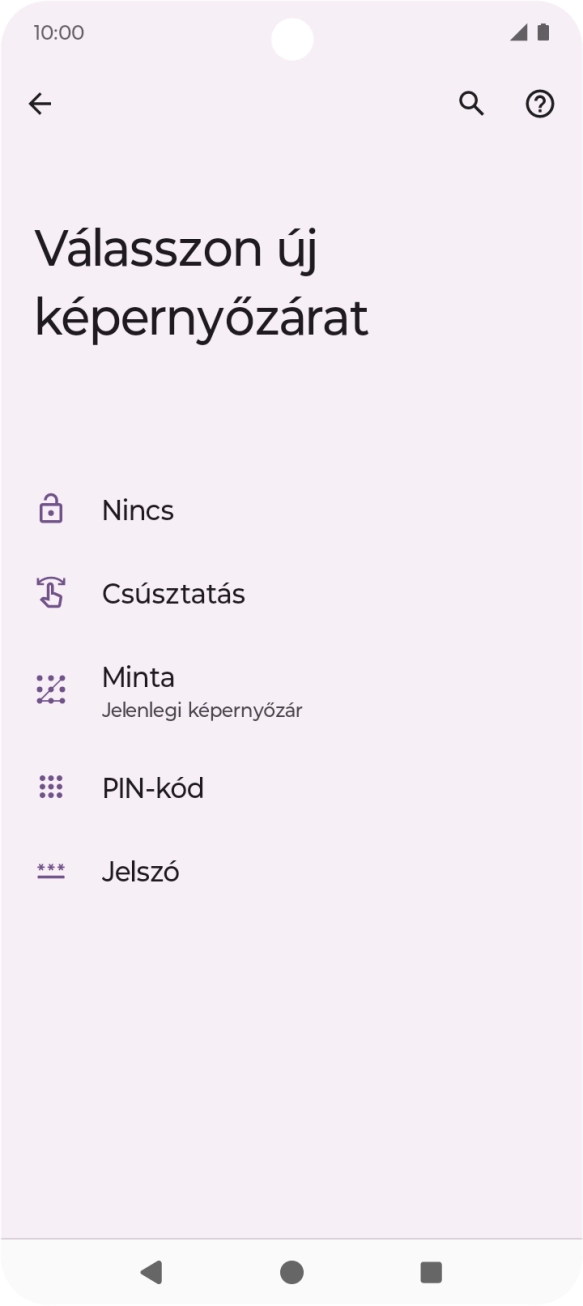 Válaszd a Nincs lehetőséget. Válaszd a Nincs lehetőséget.