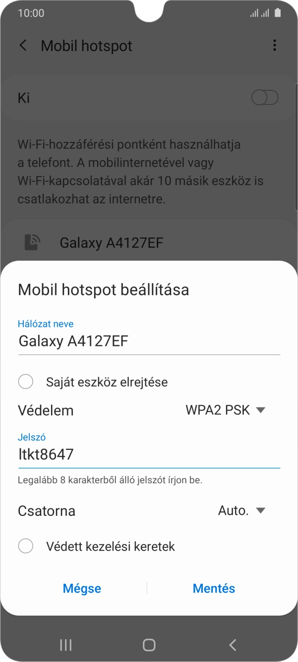 Válaszd a Mentés lehetőséget.