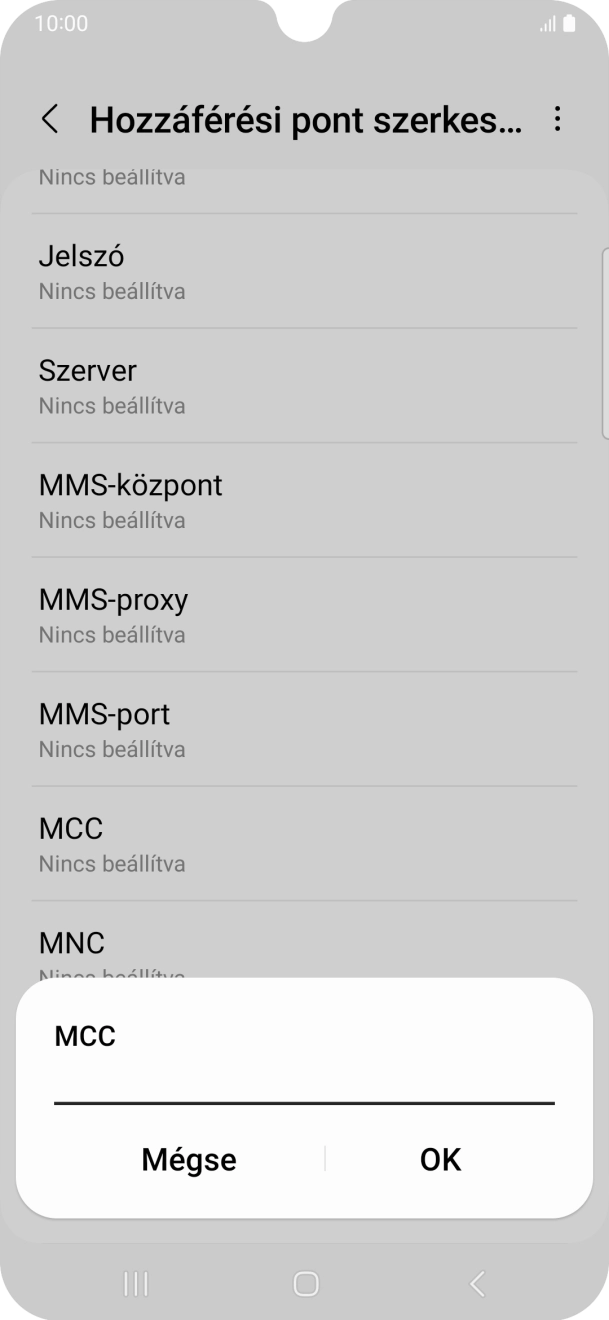 Írd be azt, hogy 216, és válaszd az OK lehetőséget.