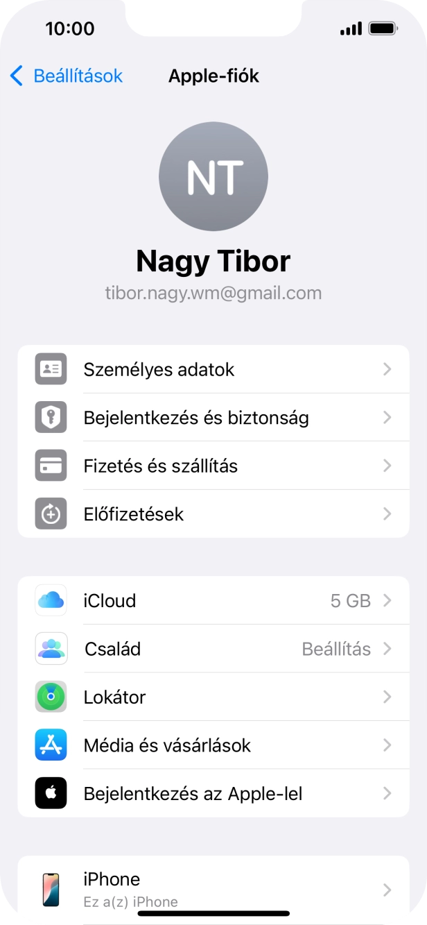 Húzd az ujjad felfelé a kijelző aljáról, hogy visszatérj a kezdőképernyőhöz.