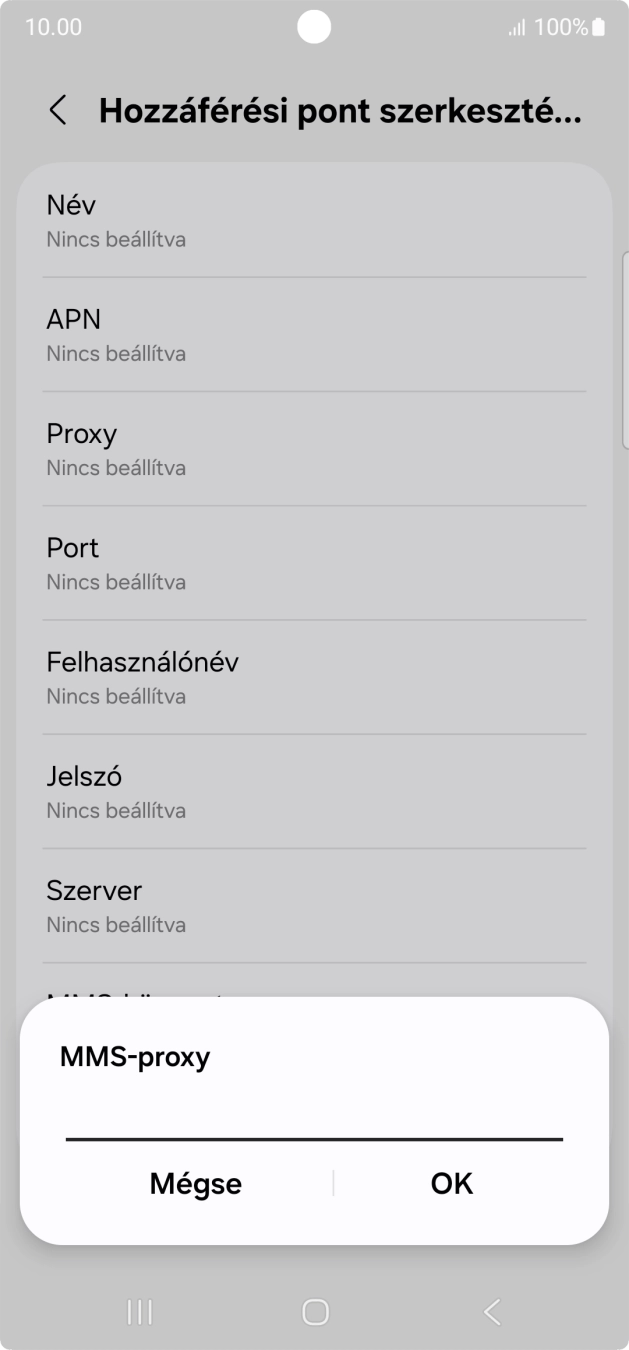 Írd be azt, hogy 80.244.097.002, és válaszd az OK lehetőséget.