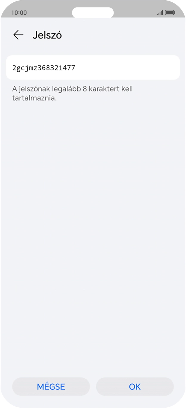 Válaszd az OK lehetőséget.