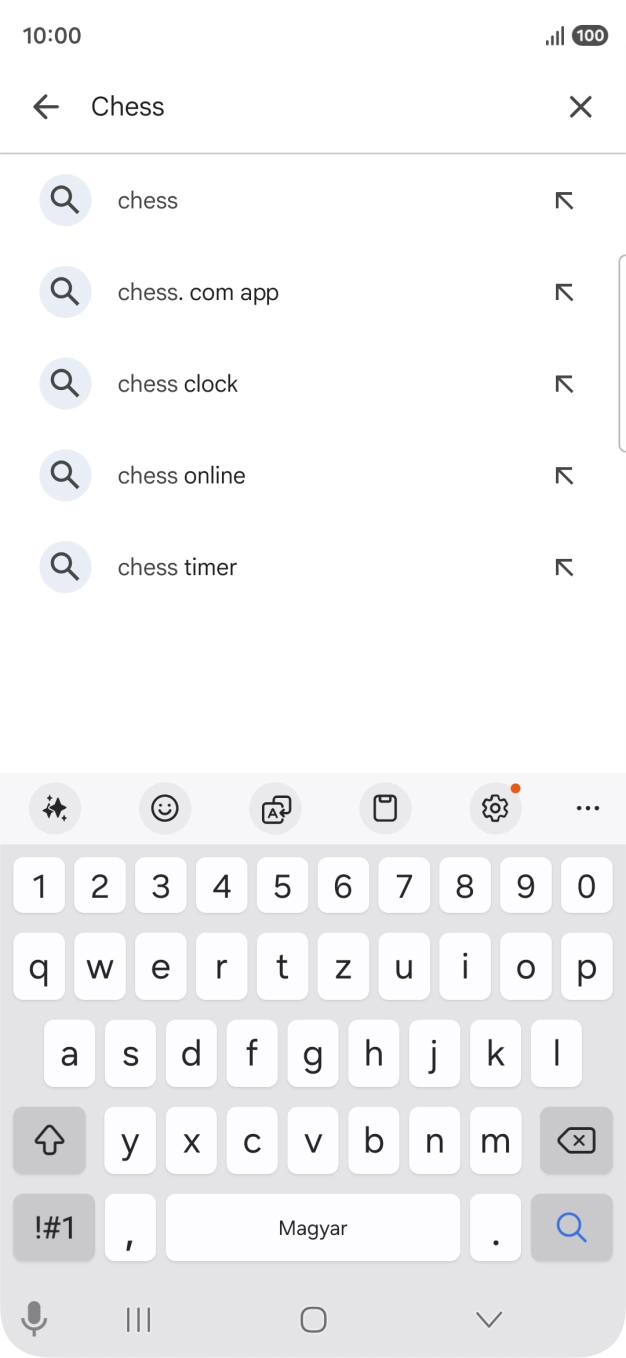 Írd be a keresett alkalmazás nevét vagy kategóriáját, és kattints a keresés ikonra.