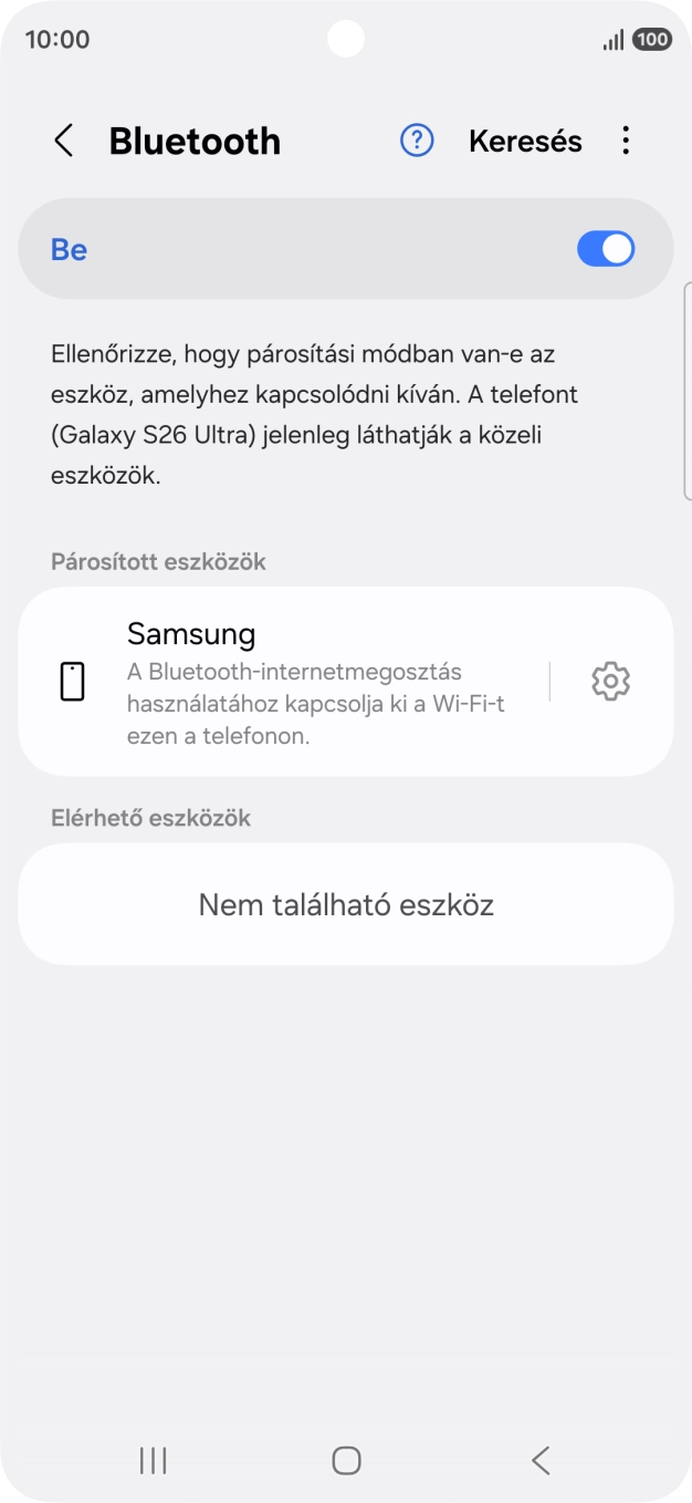 A befejezéshez, és ahhoz, hogy visszatérhess a főképernyőhöz, nyomd meg a főgombot.