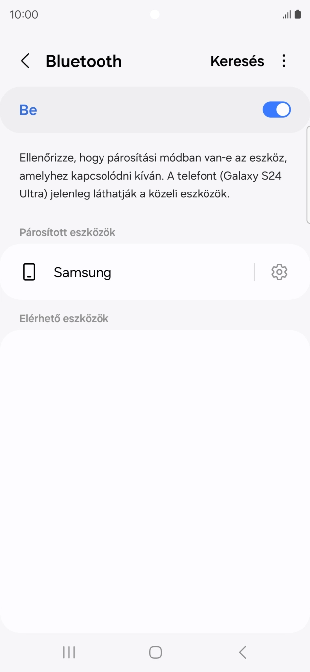 A befejezéshez, és ahhoz, hogy visszatérhess a főképernyőhöz, nyomd meg a főgombot.