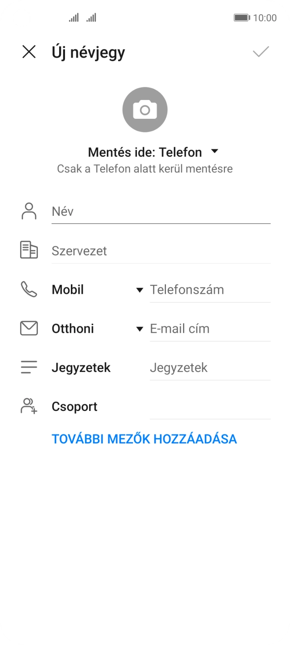 Nyisd le a névjegyzéknél legördülő menüt.