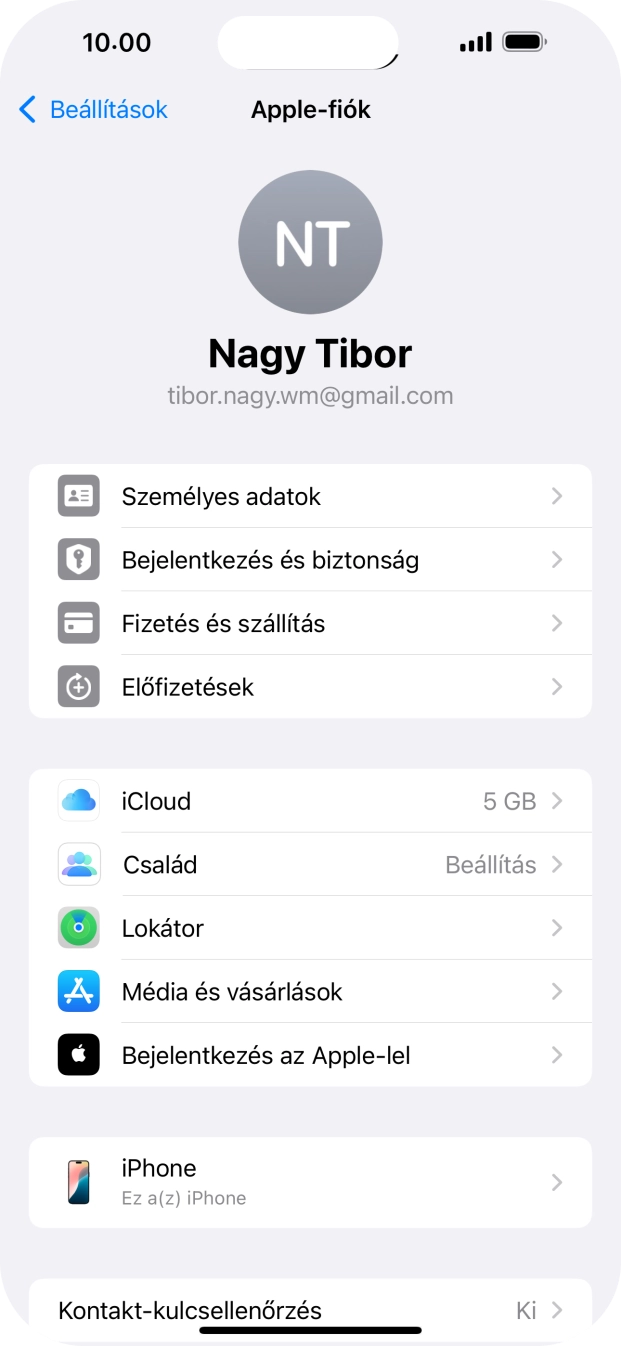 Húzd az ujjad felfelé a kijelző aljáról, hogy visszatérj a kezdőképernyőhöz.