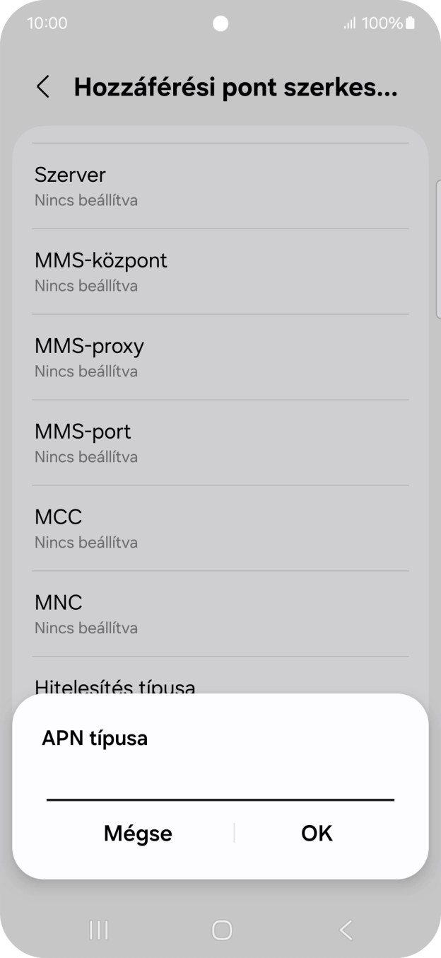Írd be azt, hogy default, és válaszd az OK lehetőséget.