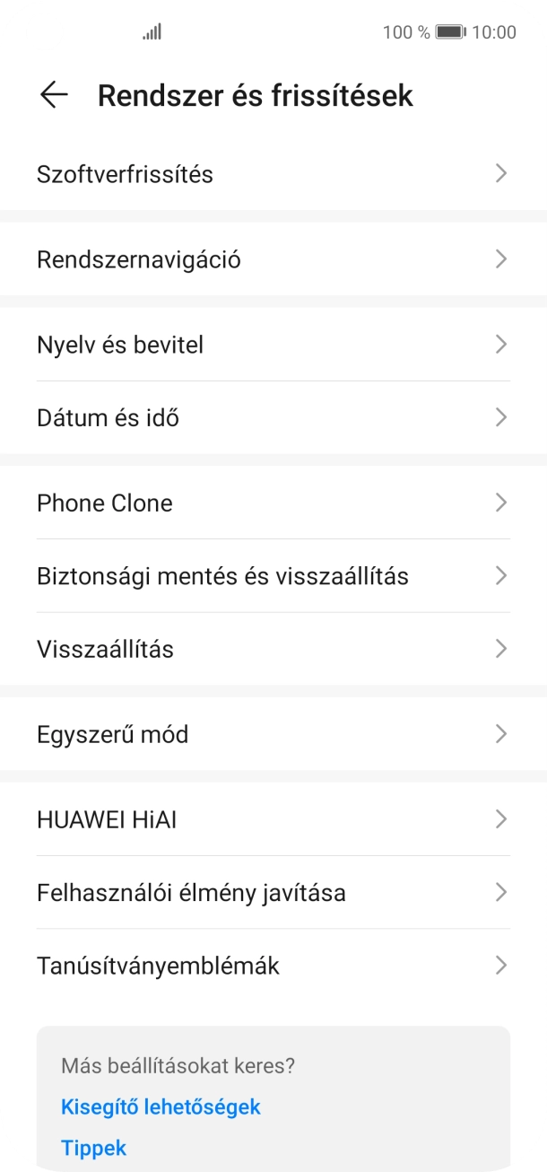 Válaszd a Visszaállítás lehetőséget. Válaszd a Visszaállítás lehetőséget.