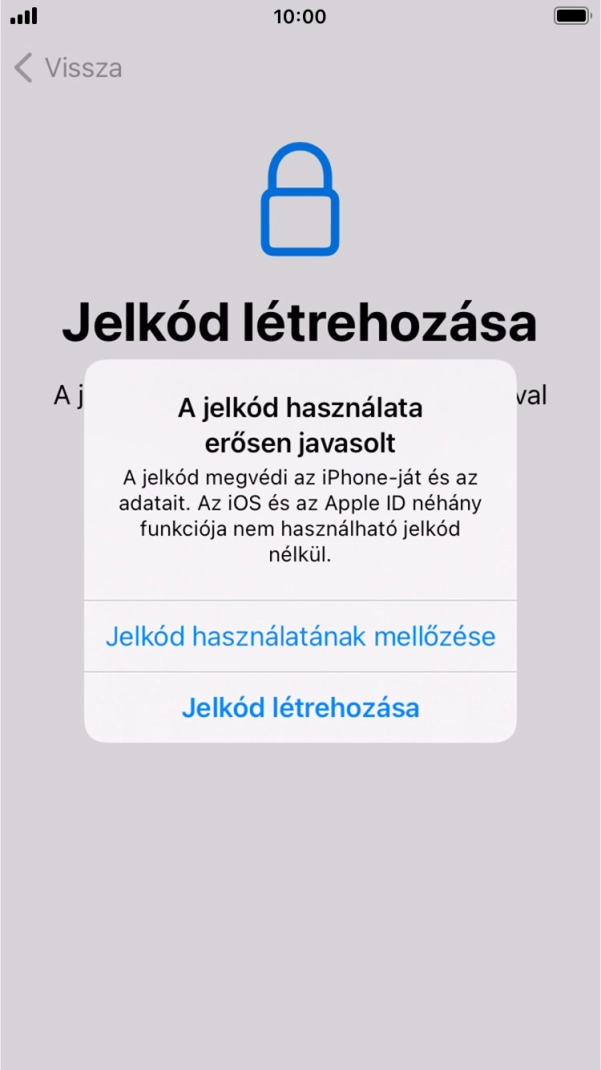Ha kikapcsolod a funkciót, válaszd a Jelkód használatának mellőzése lehetőséget. Ha kikapcsolod a funkciót, válaszd a Jelkód használatának mellőzése lehetőséget.