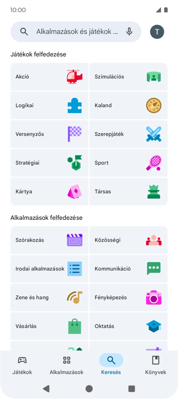 Kattints a keresés mezőre. Kattints a keresés mezőre.