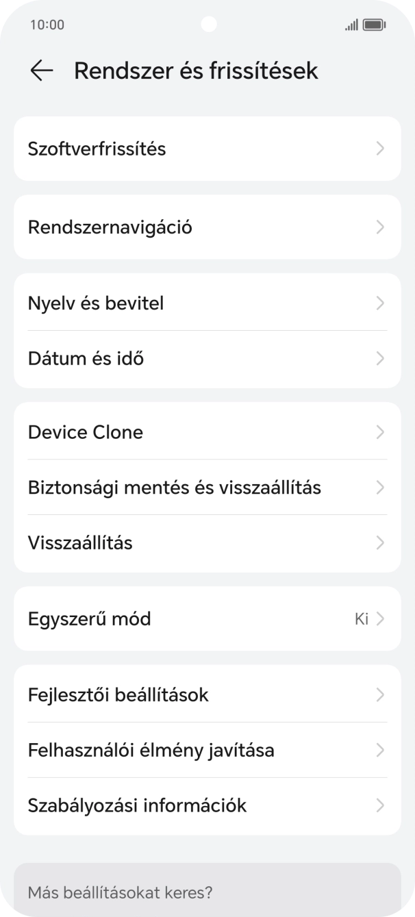 Válaszd a Visszaállítás lehetőséget. Válaszd a Visszaállítás lehetőséget.