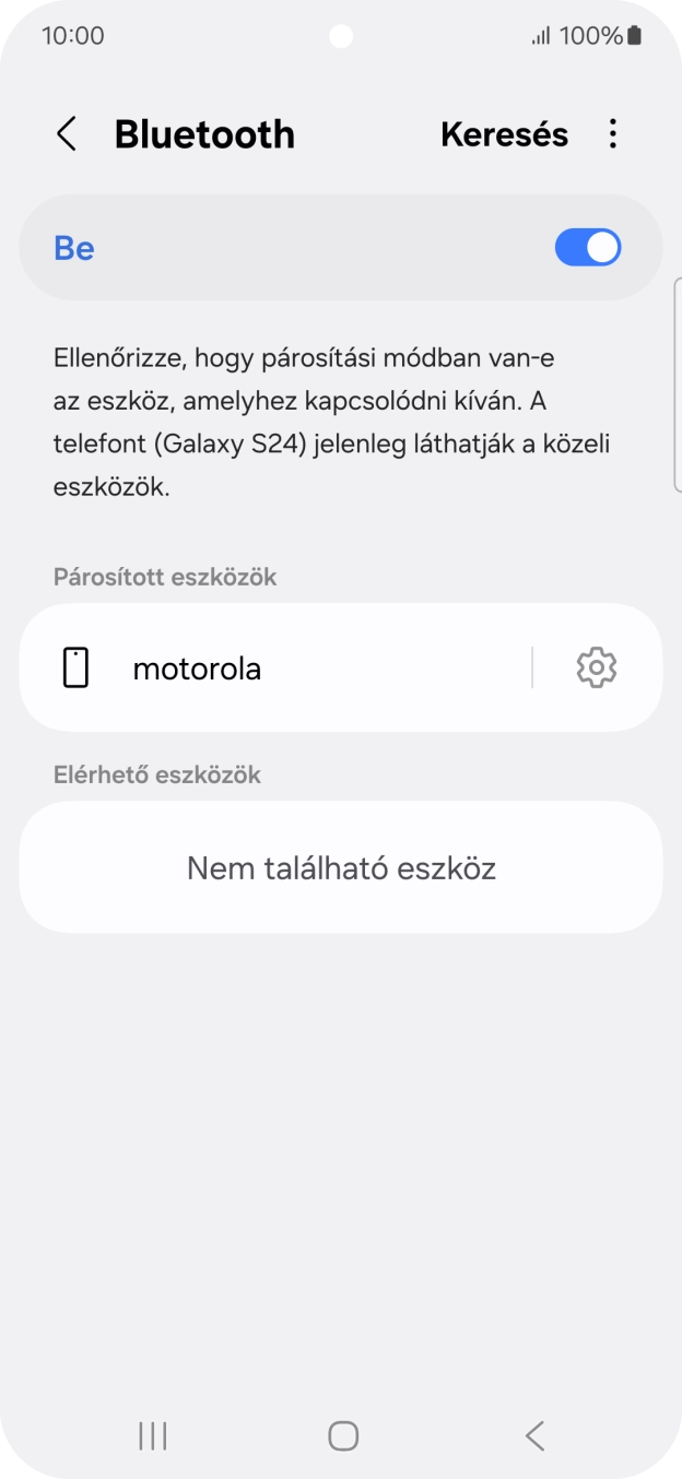 A befejezéshez, és ahhoz, hogy visszatérhess a főképernyőhöz, nyomd meg a főgombot.