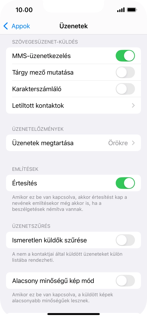 Húzd az ujjad felfelé a kijelző aljáról, hogy visszatérj a kezdőképernyőhöz.