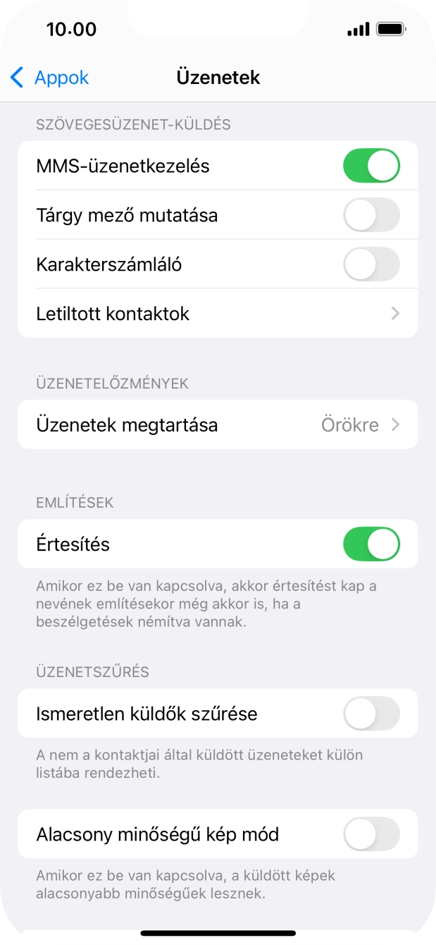 Húzd az ujjad felfelé a kijelző aljáról, hogy visszatérj a kezdőképernyőhöz.