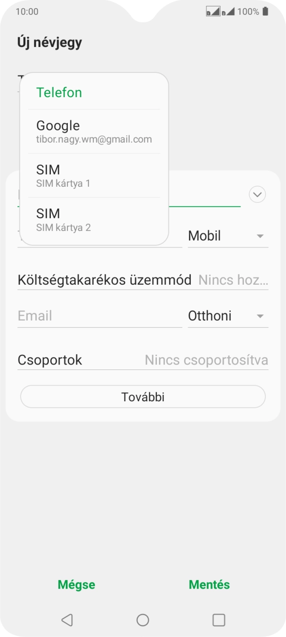 Válaszd a Telefon lehetőséget. Válaszd a Telefon lehetőséget.