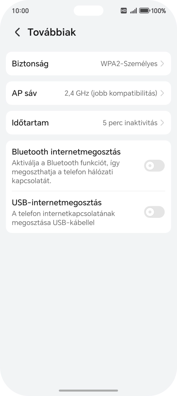 Válaszd a Biztonság lehetőséget.