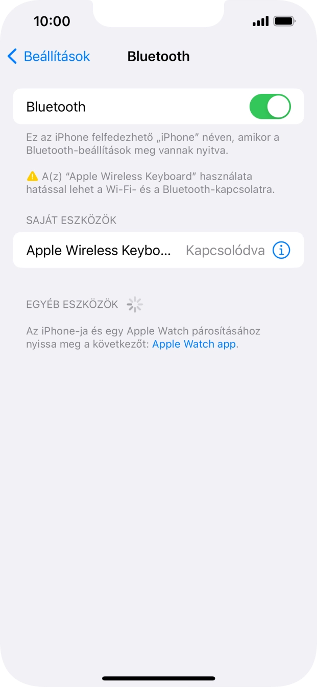 Húzd az ujjad felfelé a kijelző aljáról, hogy visszatérj a kezdőképernyőhöz.