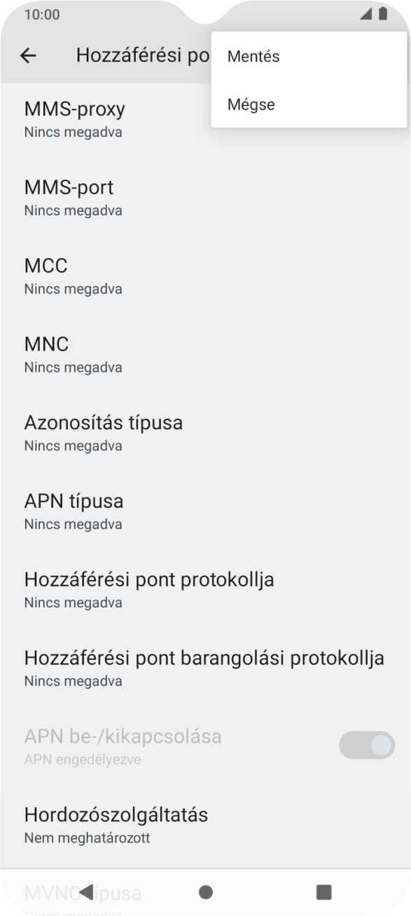 Válaszd a Mentés lehetőséget. Válaszd a Mentés lehetőséget.
