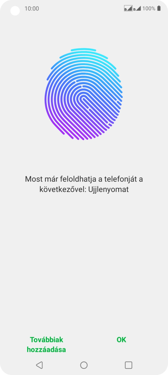 Válaszd az OK lehetőséget. Válaszd az OK lehetőséget.
