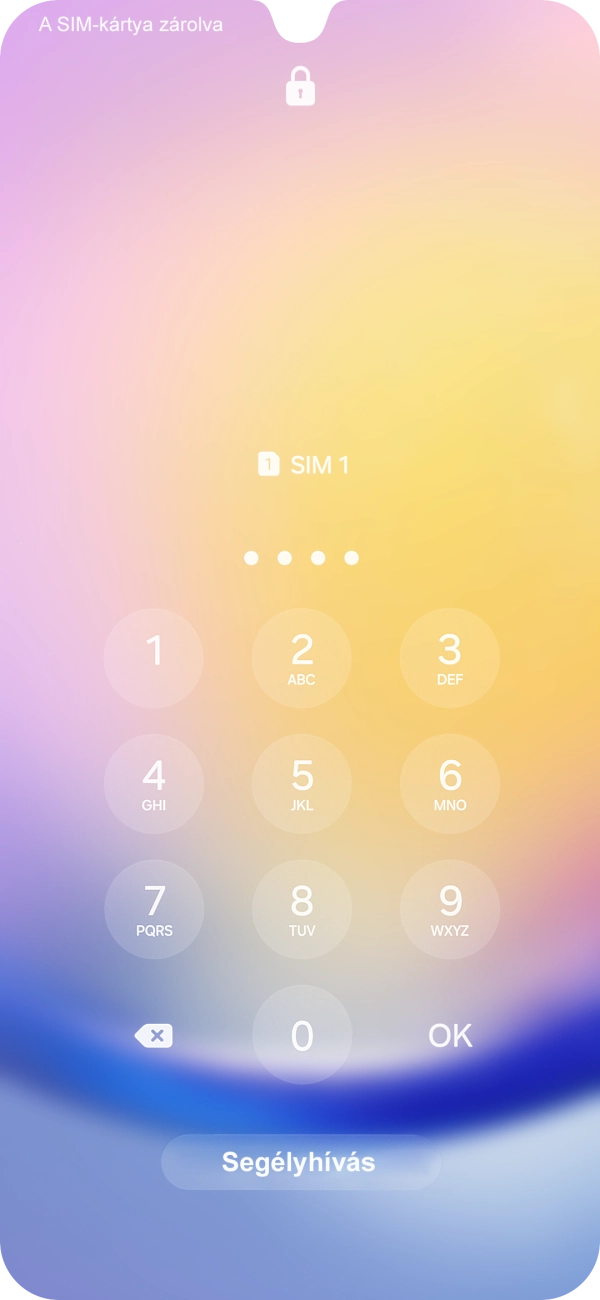 Amennyiben a telefon kéri, írd be a PIN-kódodat, és válaszd az OK lehetőséget.