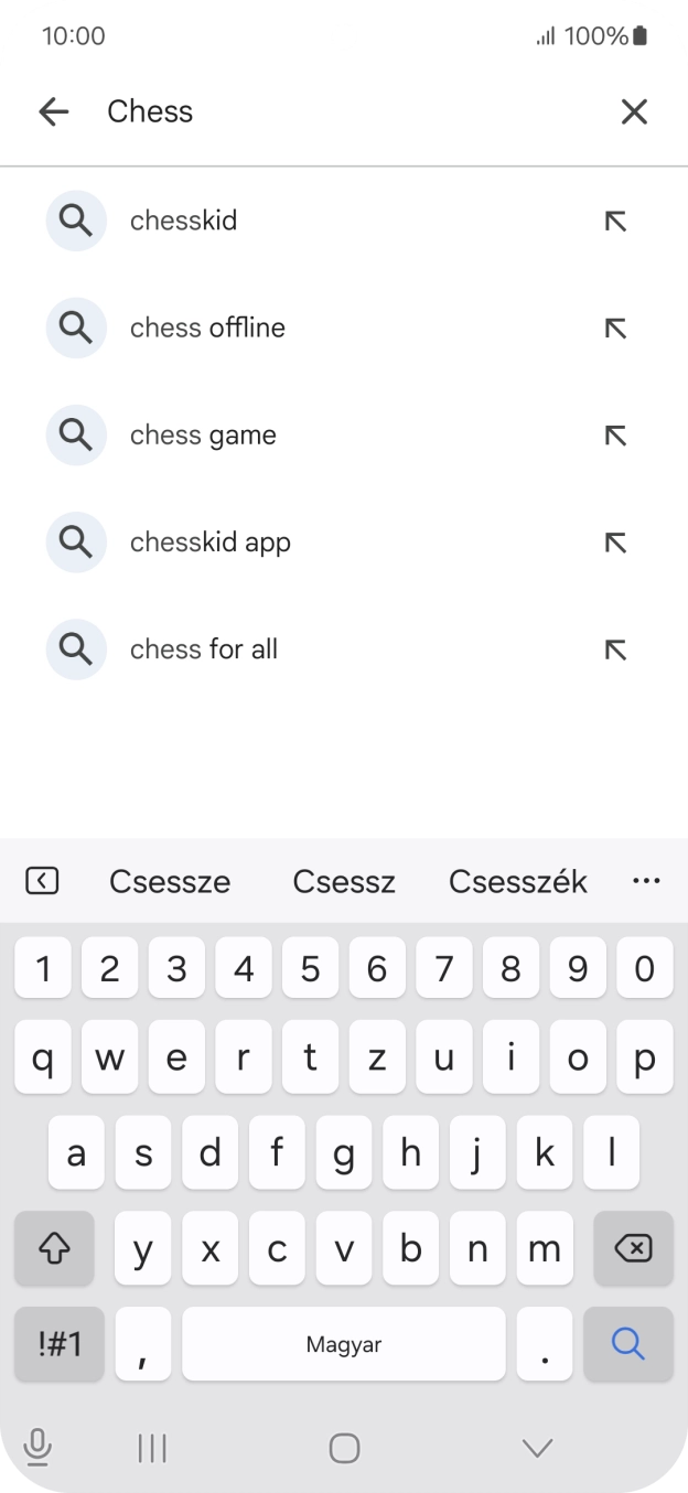 Írd be a keresett alkalmazás nevét vagy kategóriáját, és kattints a keresés ikonra. Írd be a keresett alkalmazás nevét vagy kategóriáját, és kattints a keresés ikonra.