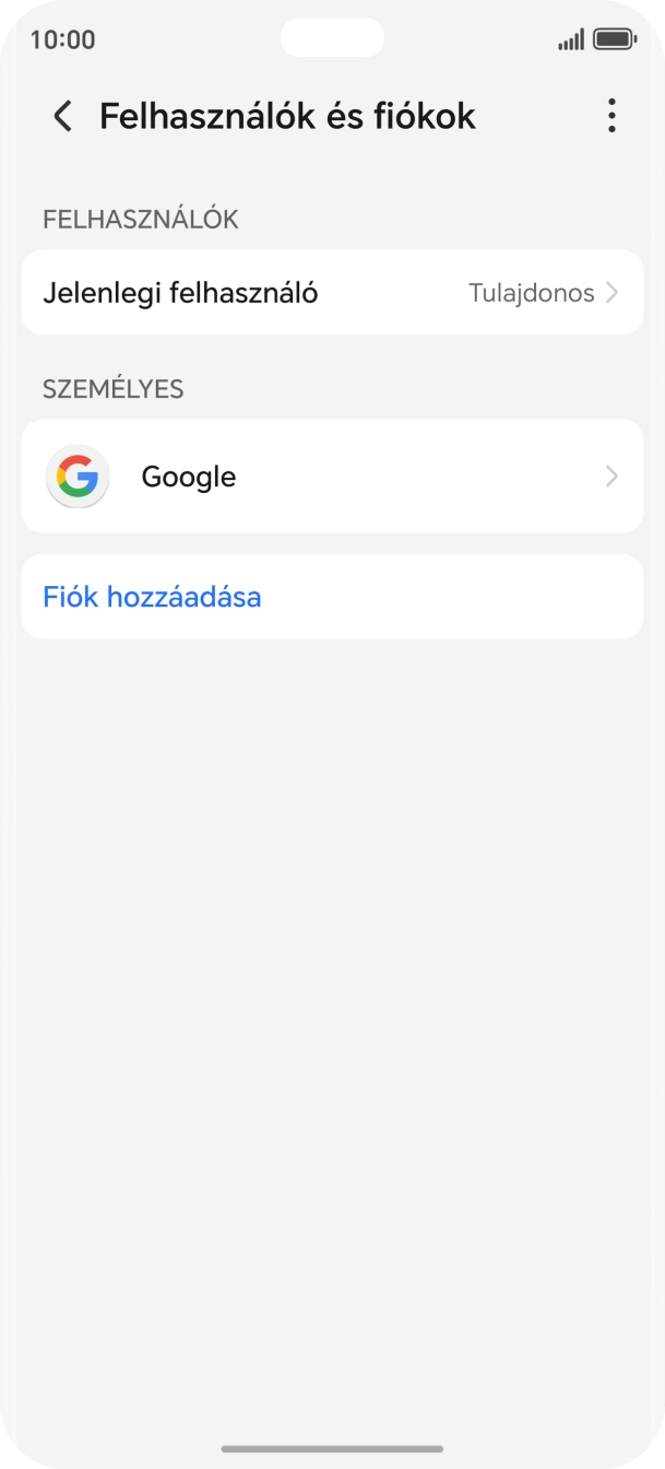 Húzd az ujjad felfelé a kijelző aljáról, hogy visszatérj a kezdőképernyőhöz.