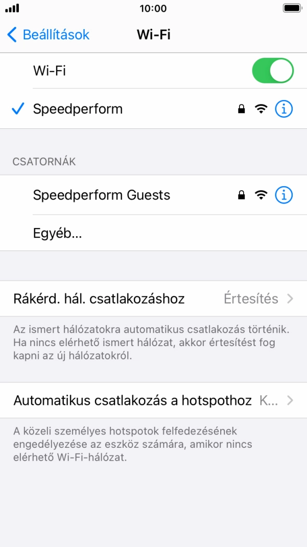 A befejezéshez, és ahhoz, hogy visszatérhess a főképernyőhöz, nyomd meg a főgombot.