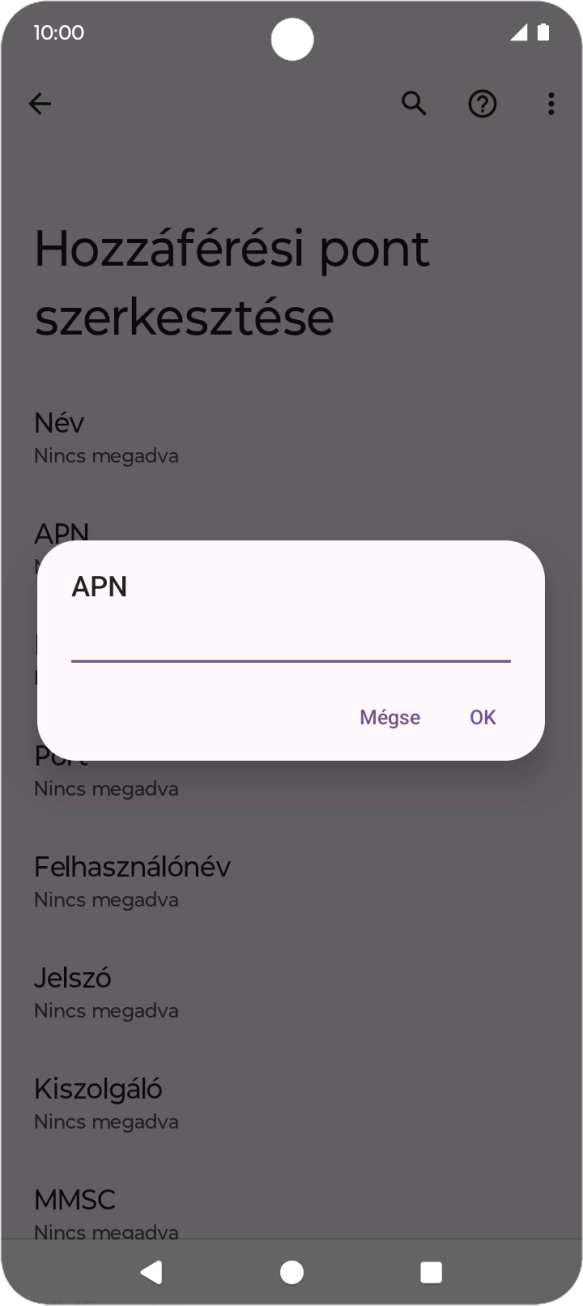 Amennyiben előfizetésed van, írd be azt, hogy internet, és válaszd az OK lehetőséget. Amennyiben előfizetésed van, írd be azt, hogy internet, és válaszd az OK lehetőséget.