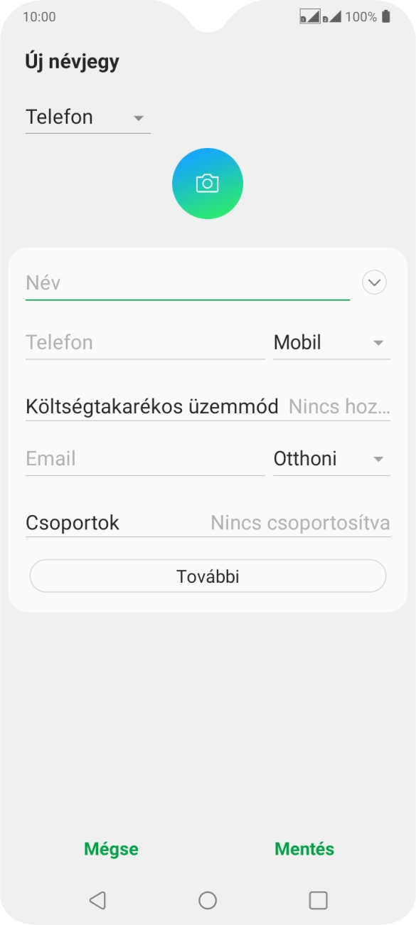 Nyisd le a névjegyzéknél legördülő menüt. Nyisd le a névjegyzéknél legördülő menüt.
