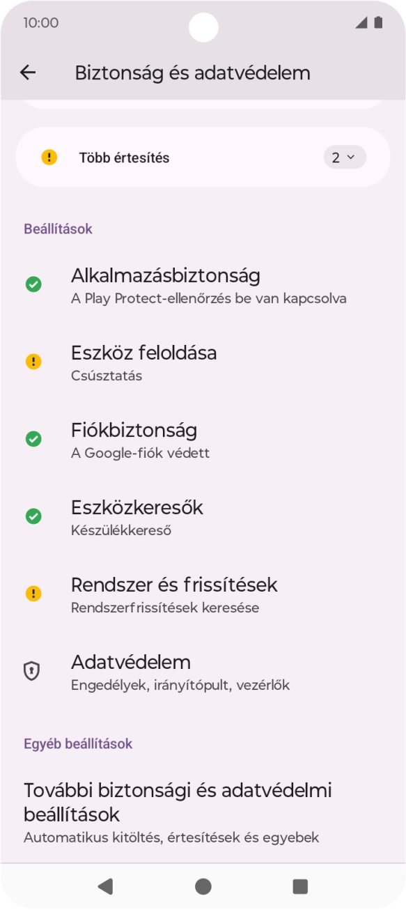 Válaszd az Eszköz feloldása lehetőséget. Válaszd az Eszköz feloldása lehetőséget.