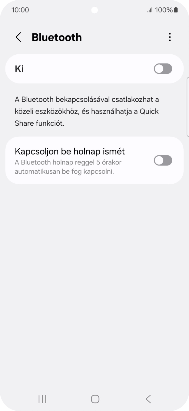 Kattints a csúszkára a funkció bekapcsolásához.