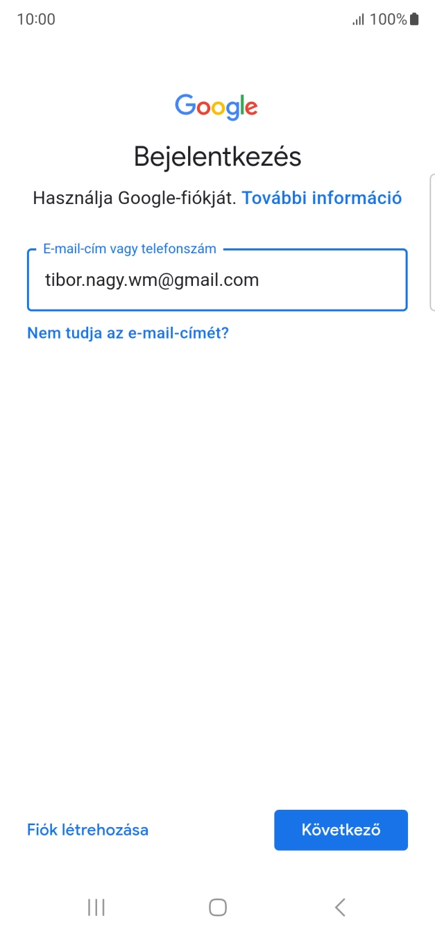 Válaszd a Következő lehetőséget.