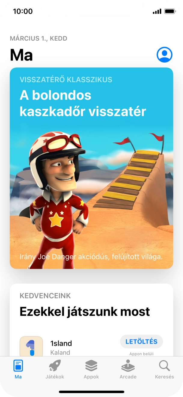 Válaszd a Keresés lehetőséget. Válaszd a Keresés lehetőséget.